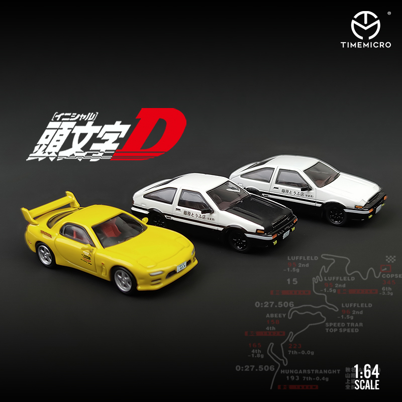 Model Kit Initial D - TM 1/64 AE86 Dream Mazda RX7
