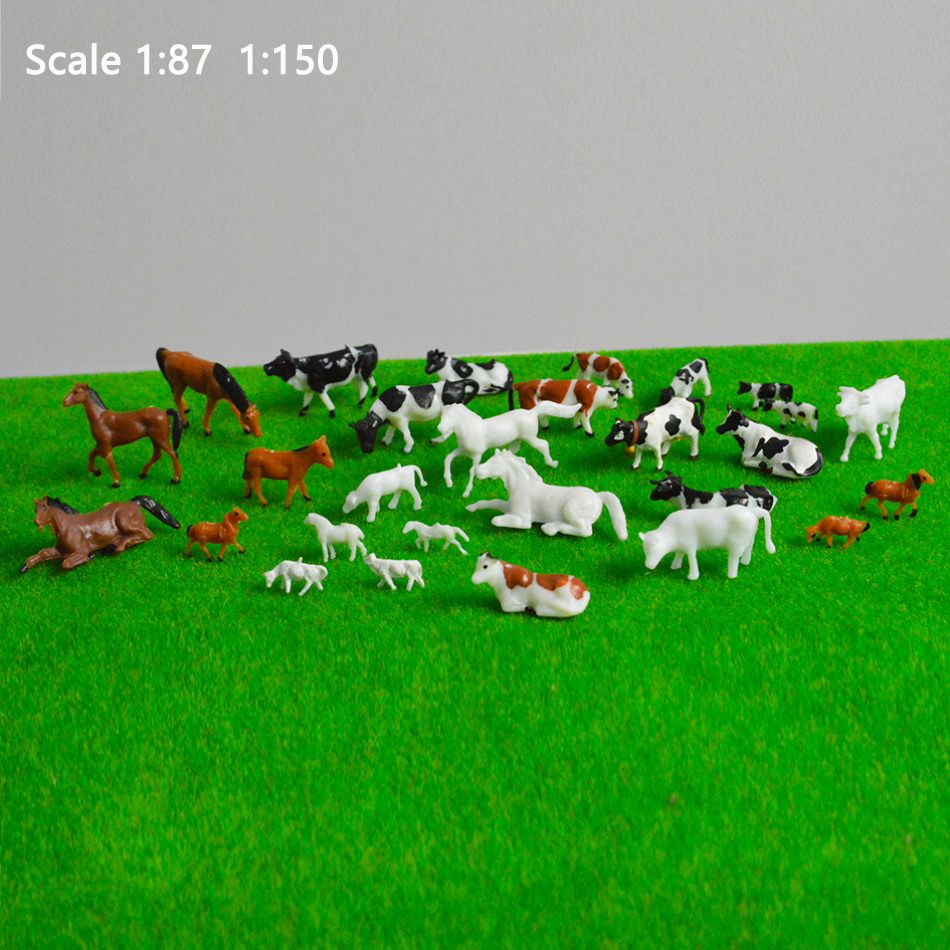 Model Kit Horse - HO/N Scale Model Miniature Horses Cows