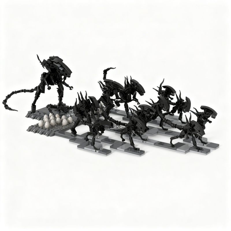 Model Kit Ultron - 454PCS MOC Creative Model Micro Aliens