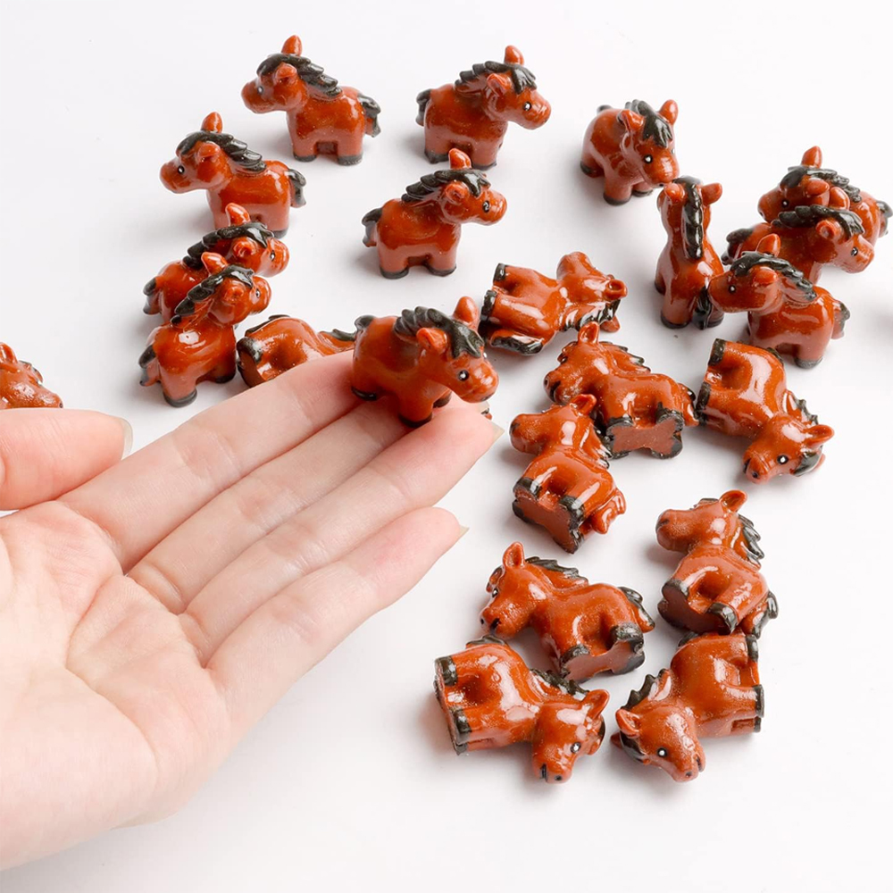 Model Kit Horse - 2/5pcs Mini Resin Horse Miniature, Animal