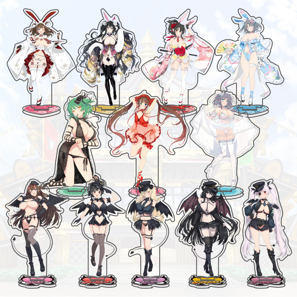 Model Kit Aoshima - Senran Kagura Acrylic Stand keychain Figure