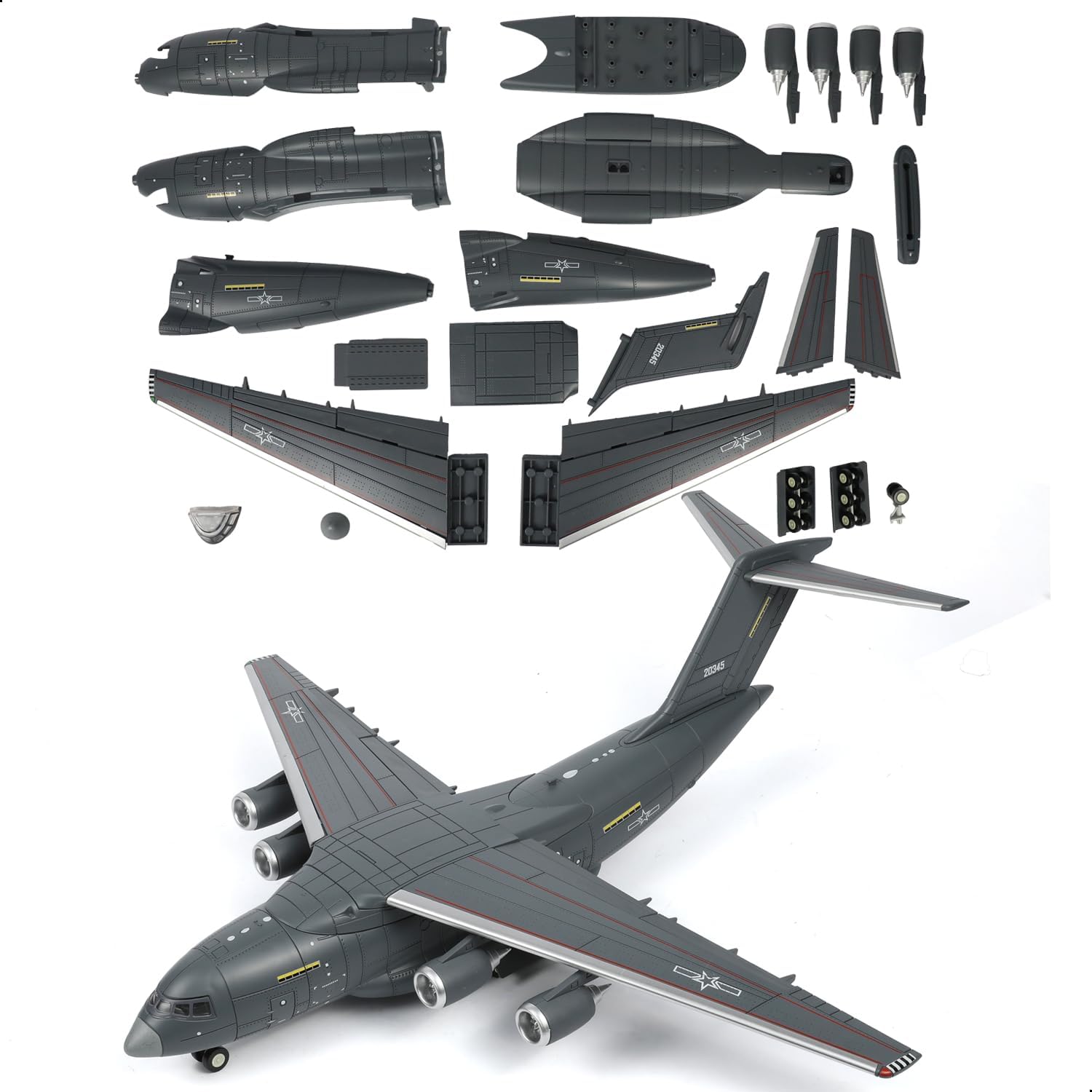 Model Kit Quick - 1:100 Scale Y-20 Transport Aircraft Quick