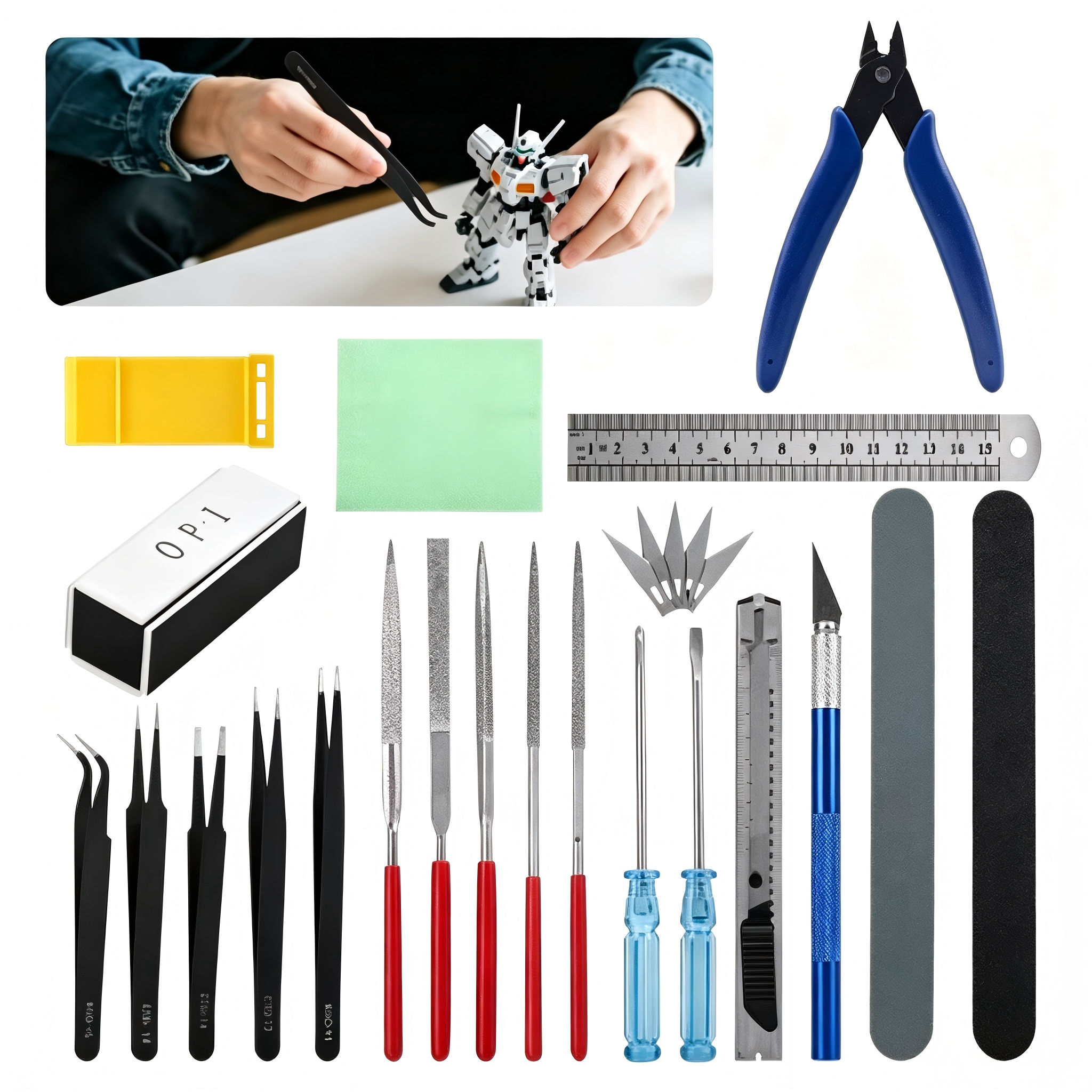 Model Kit Clipper - 26Pcs Gundam Model Building Tools Kit,