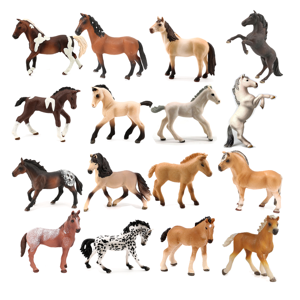 Model Kit Horse - Horse Figurine Plastic Farm Animals Toy