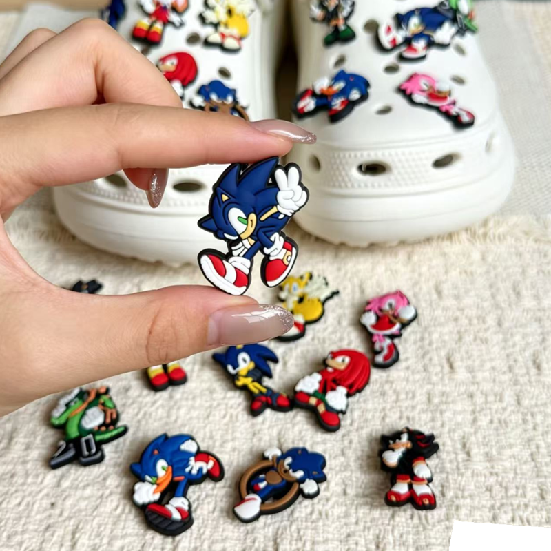 Model Kit Sonic - 11pcs/set Game Cartoon Hedgehog Hole Shoes