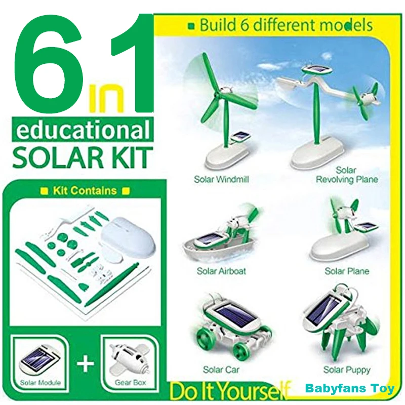 6-In-1 Solar-Power Robot Kit A - đánh giá và giá Model Kit U Boat
