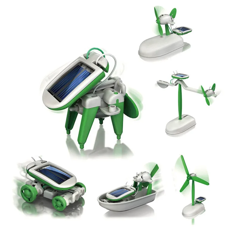 6-In-1 Solar-Power Robot Kit A - đánh giá và giá Model Kit U Boat