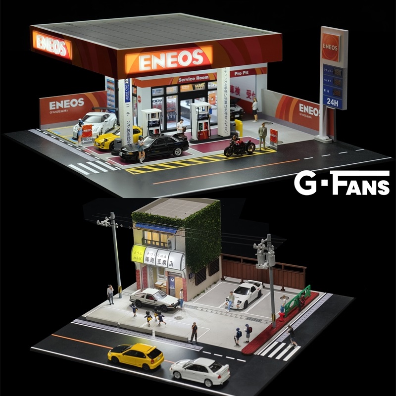 G FANS 1:64 Dioramas Initial D - đánh giá và giá Model Kit Initial D