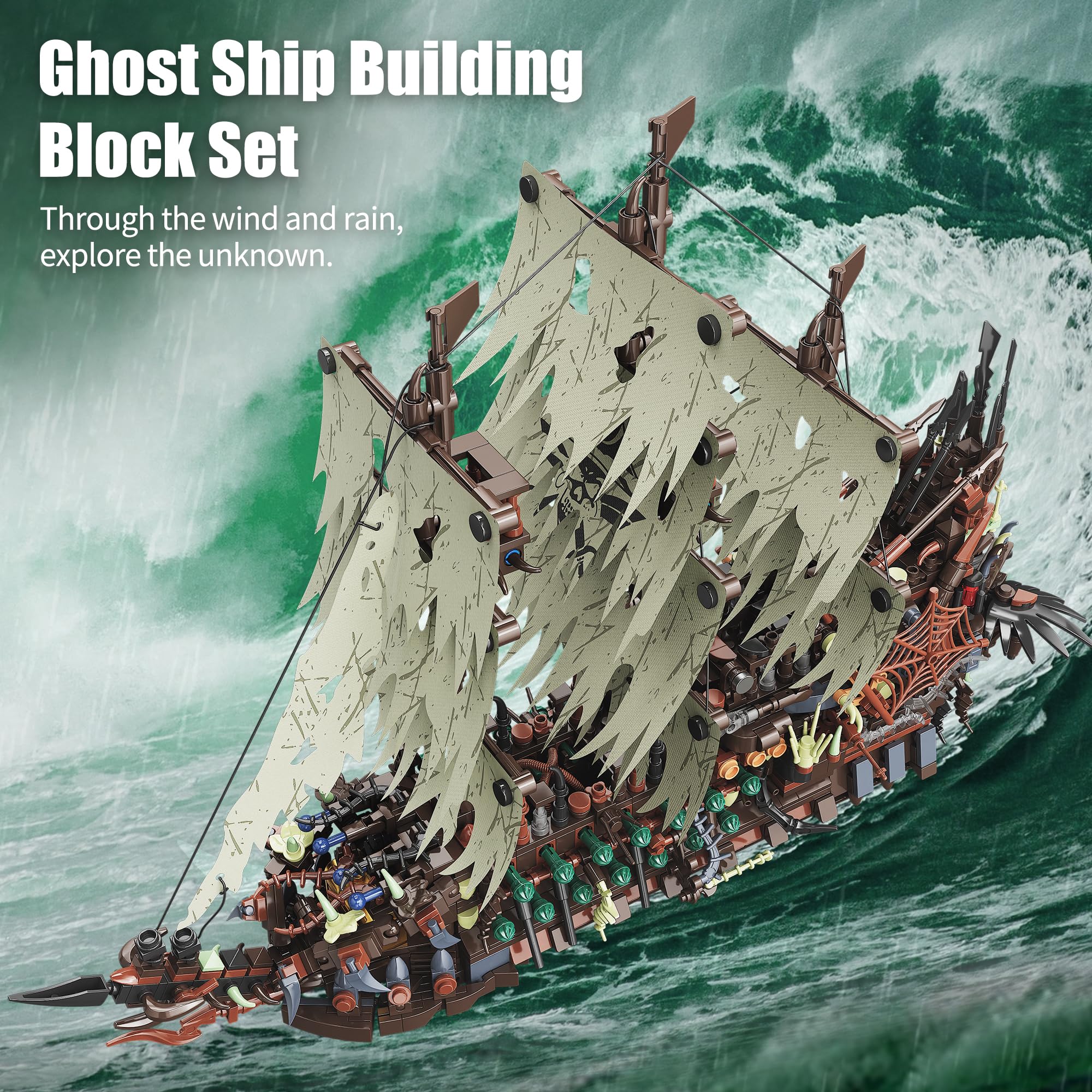2159PCS Pirate Ship Building K - đánh giá và giá Model Kit U Boat