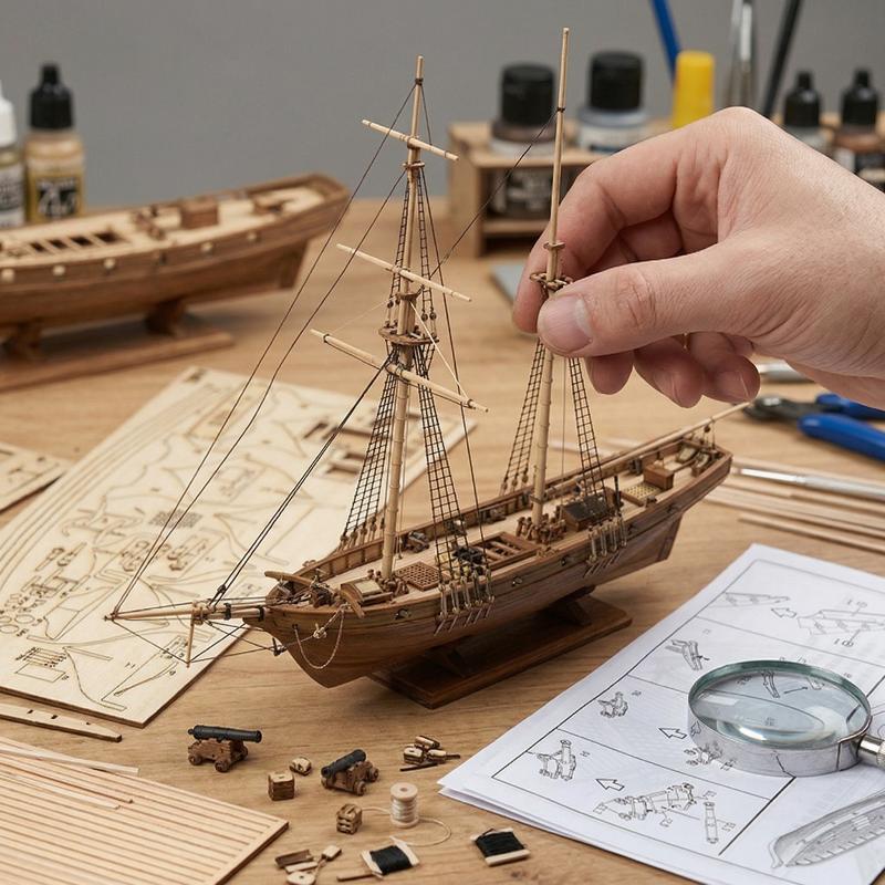 Wooden Ship Model Kit - DIY Sa - đánh giá và giá Model Kit U Boat