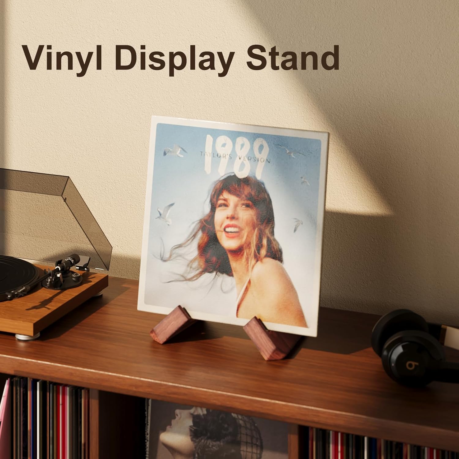 Single Wood Vinyl Record Stand - đánh giá và giá Model Kit Display