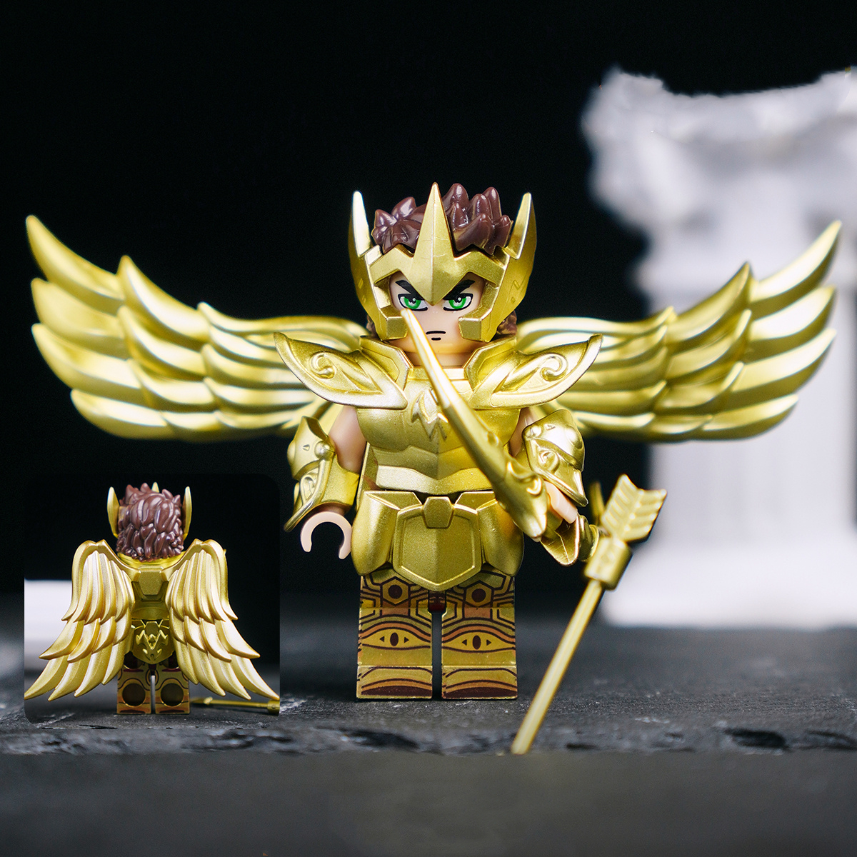 Saint Seiya Temple Ruins Fire  - đánh giá và giá Model Kit Kiryu
