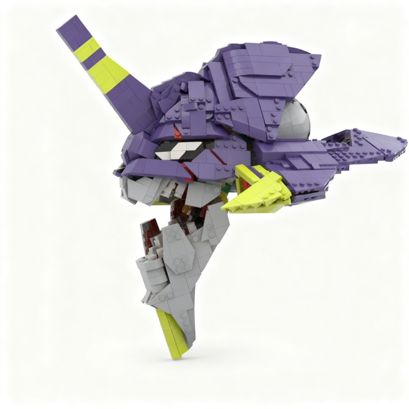 1671pcs MOC Eva 01 Head Evange - đánh giá và giá Model Kit Eva 02