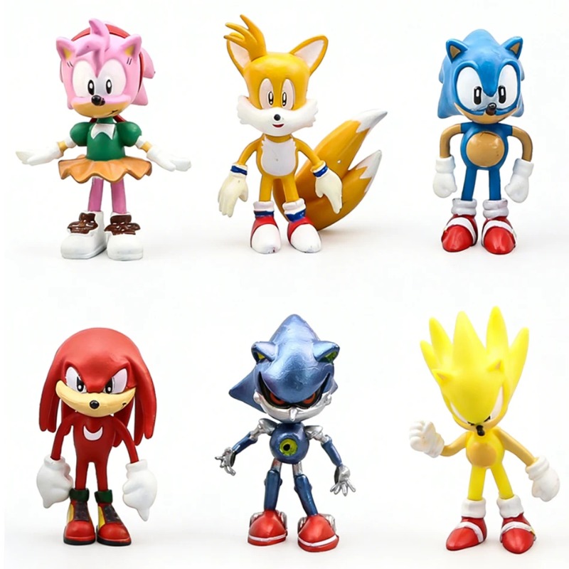 6Pcs/Set Sonic The Hedgehog Ac - đánh giá và giá Model Kit Sonic