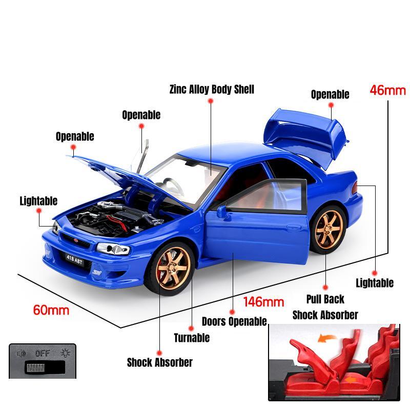 1/32 Subaru Impreza WRX 22B ST - đánh giá và giá Model Kit Initial D