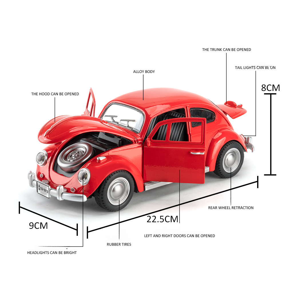 1:18 1955 Volkswagen Beetle Cl - đánh giá và giá Model Kit Volkswagen