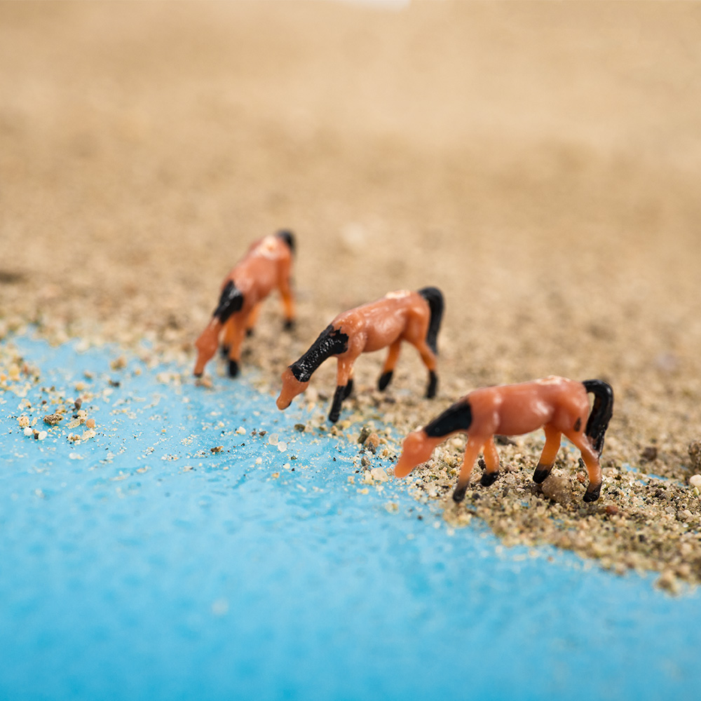 Scale 1:150 Miniature Horse Mo - đánh giá và giá Model Kit Horse