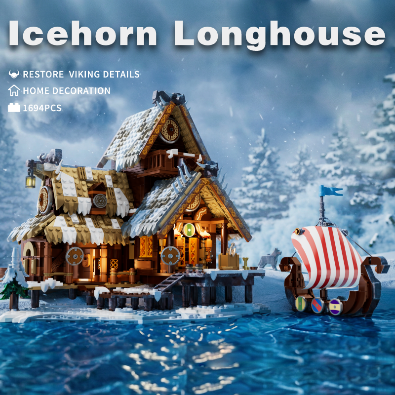 1694PCS Icehorn Longhouse Buil - đánh giá và giá Model Kit Quick