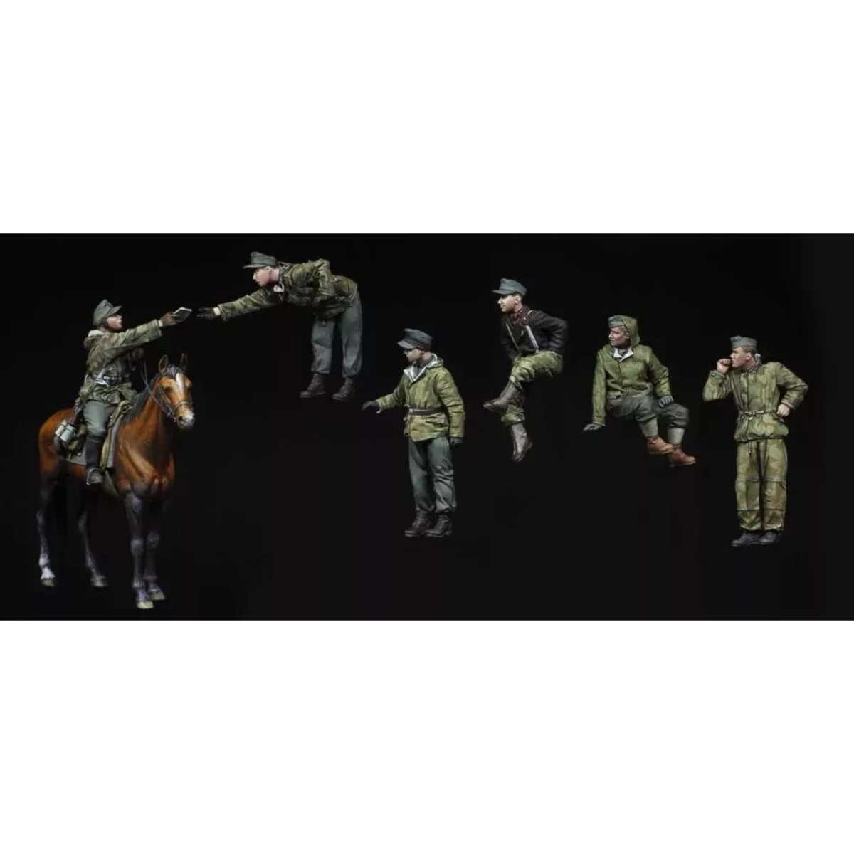 1/35 resin soldier model GK mi - đánh giá và giá Model Kit Horse