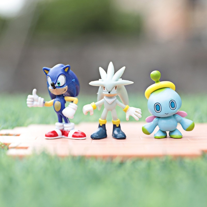 New 12Pcs/Set Mini Cute Sonic  - đánh giá và giá Model Kit Sonic