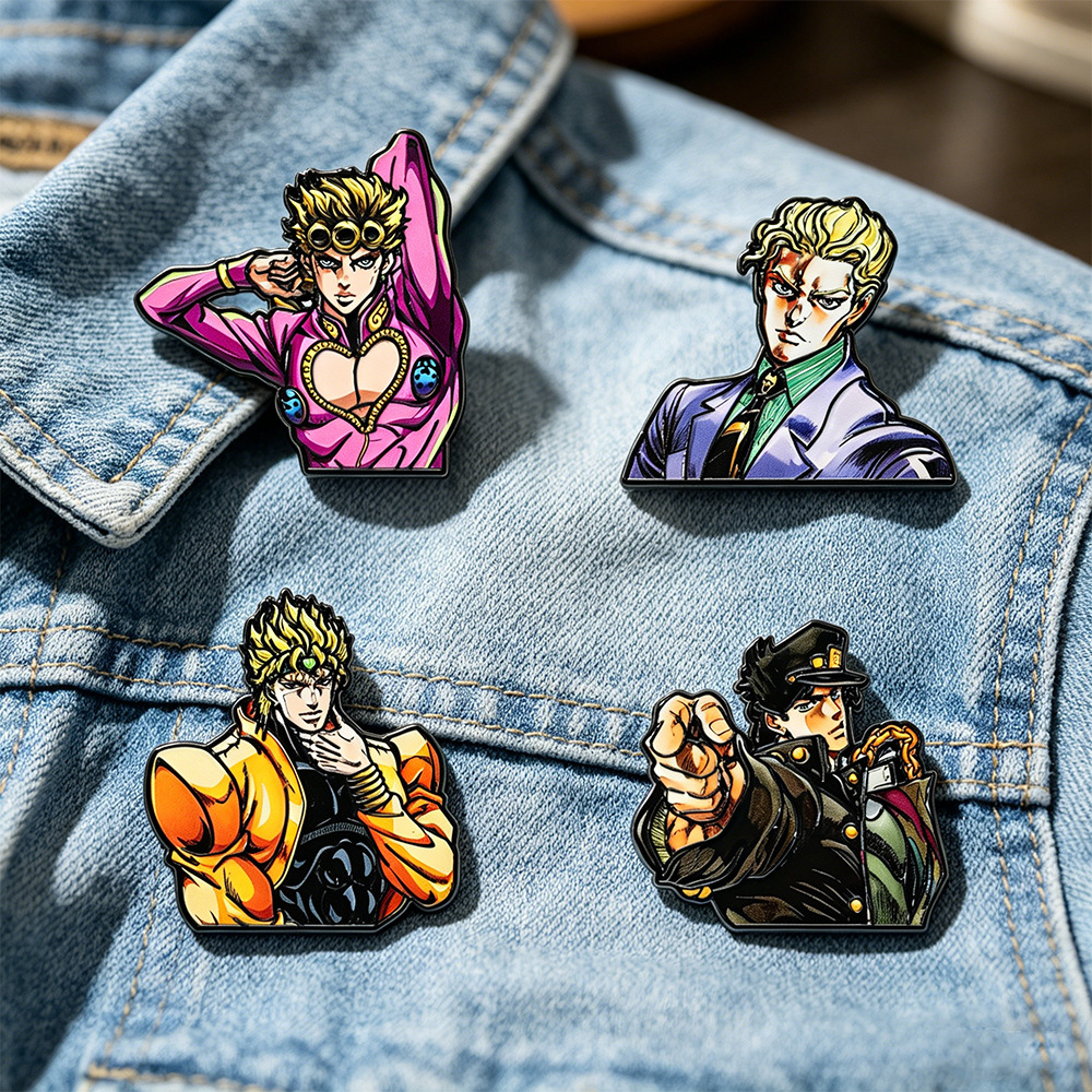 4Pcs JoJo Character Brooch Set - đánh giá và giá Model Kit Jojo