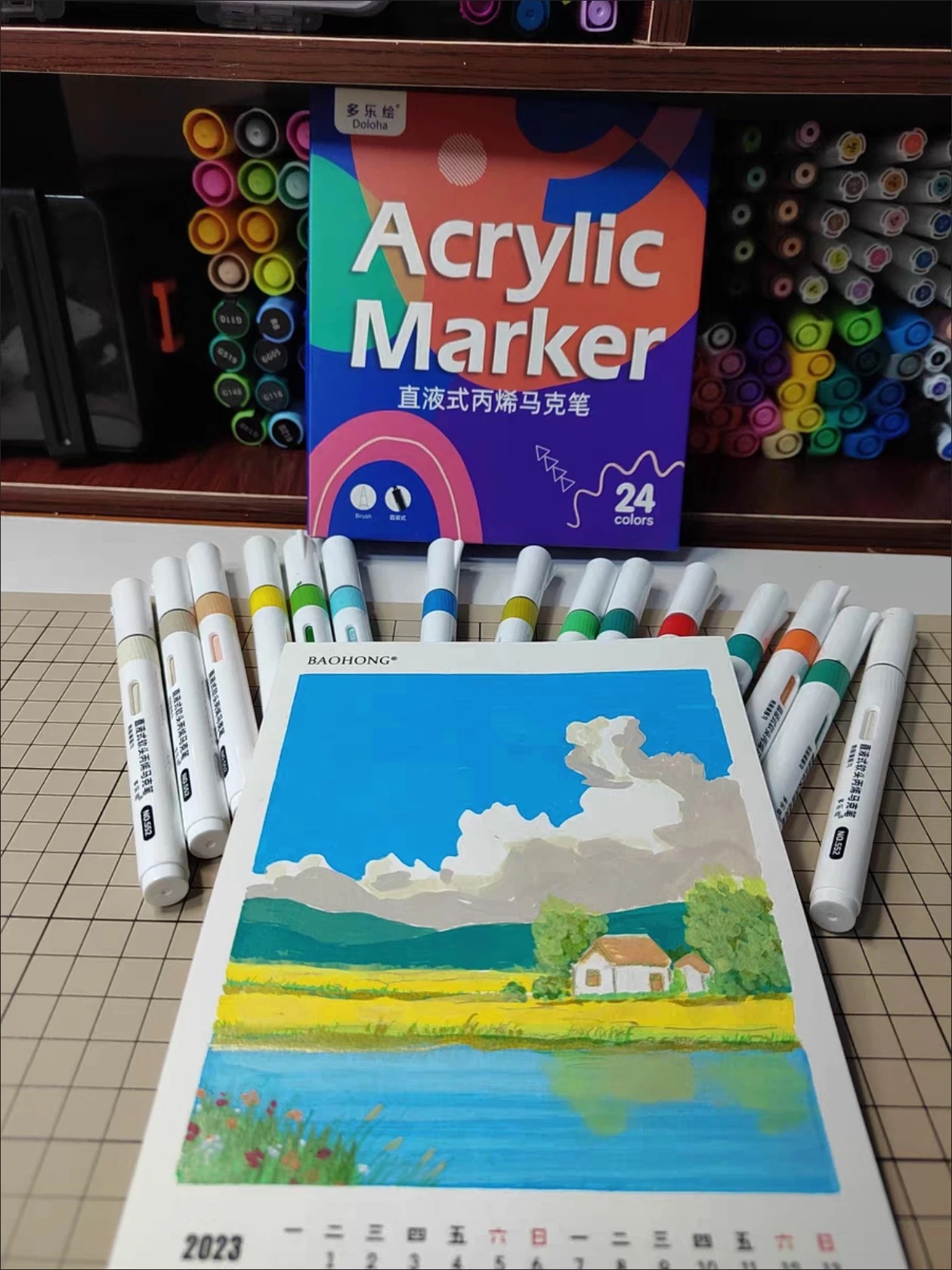 DOLOHA Doloha Acrylic Marker P - đánh giá và giá Model Kit Horse